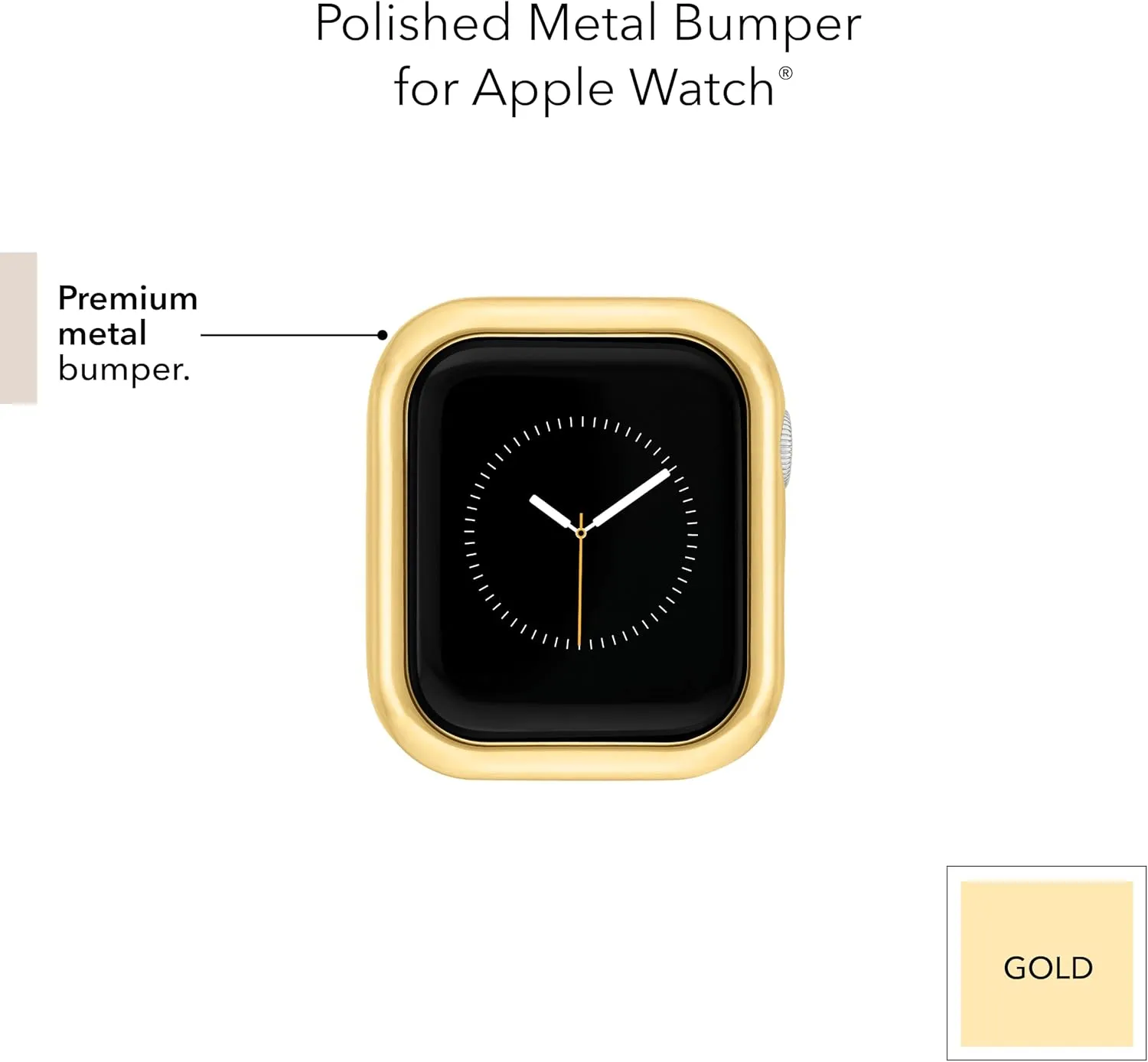 Anne Klein Premium Crystal Bumper, Compatible with Apple Watch, Seamless Fit, Easy Installation, Bumper for Apple Watch