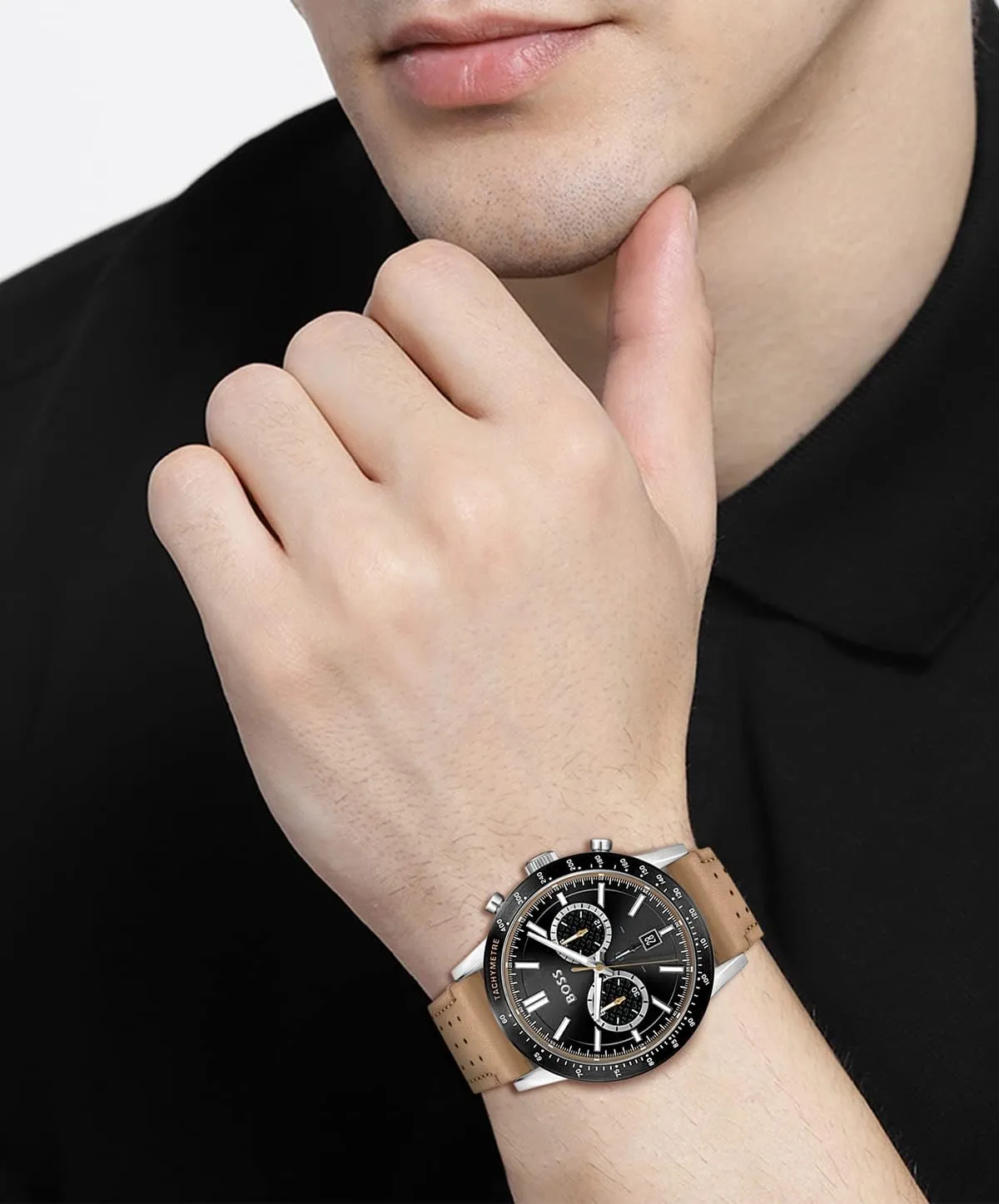 BOSS Allure Men's Quartz Chronograph Stainless Steel Watch - Water Resistant