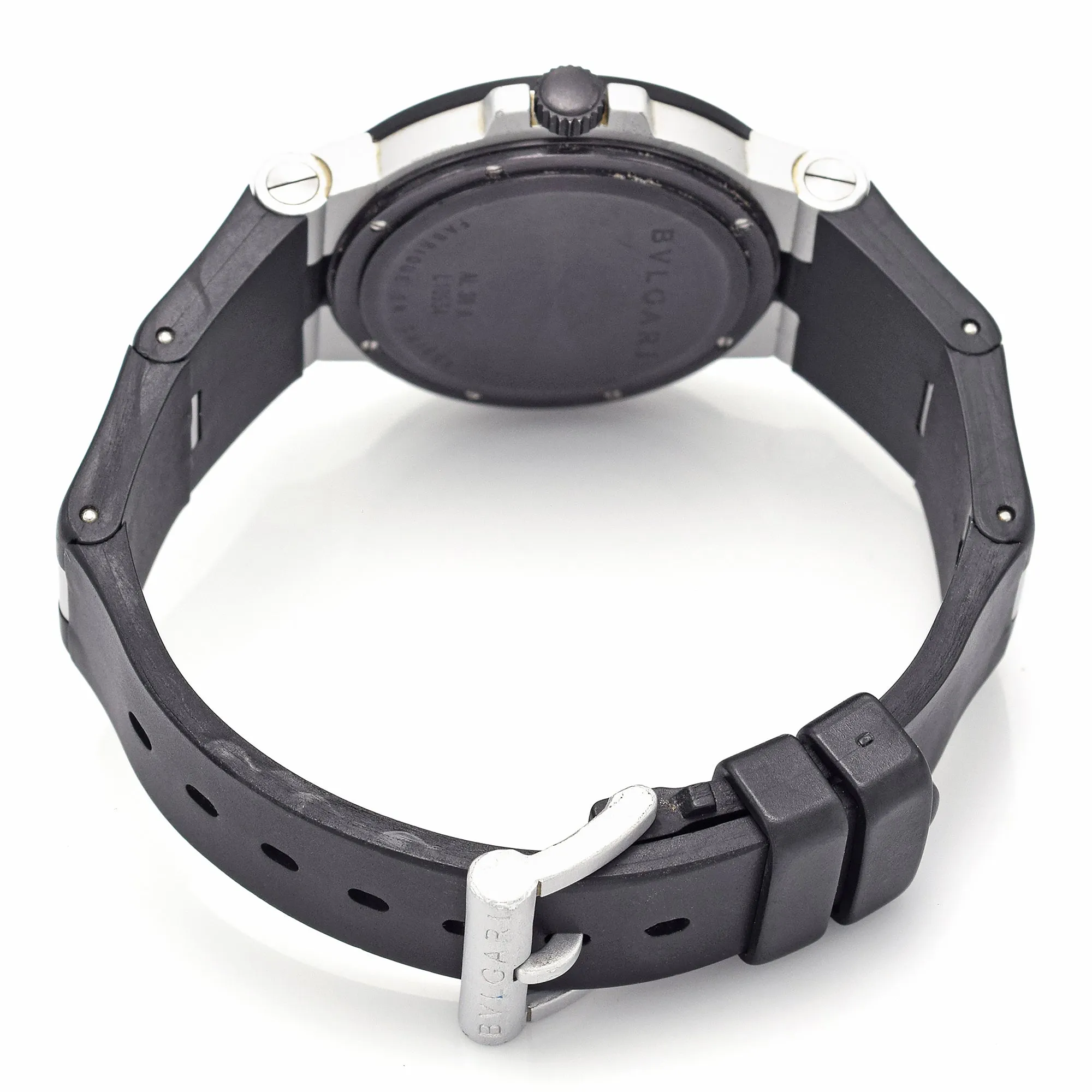 Bvlgari Mens 38mm AL38A Aluminum Automatic Date Watch – Sleek & Modern Design