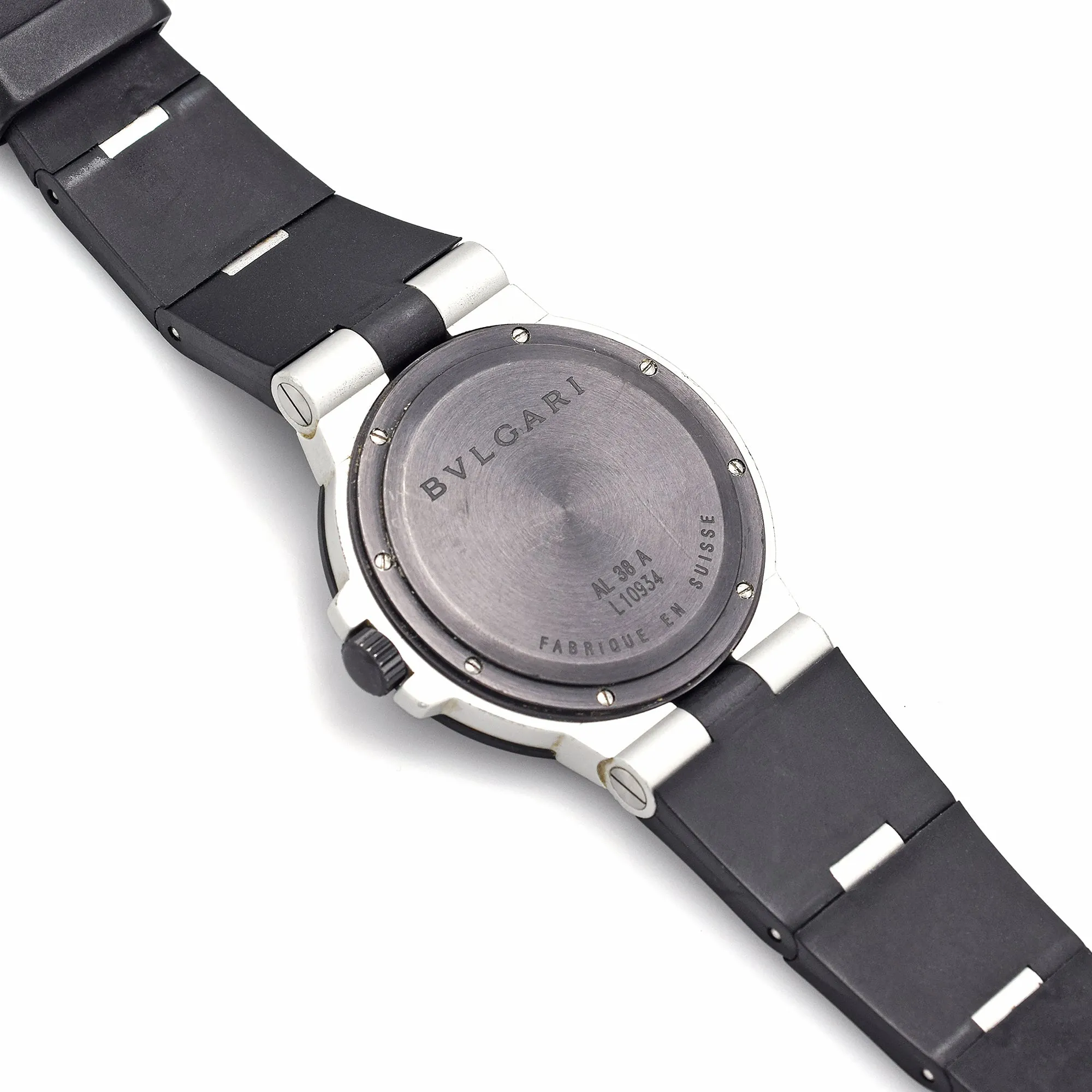 Bvlgari Mens 38mm AL38A Aluminum Automatic Date Watch – Sleek & Modern Design