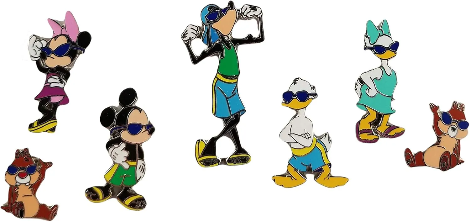 Disney Pin - Cool Characters - 7 Mini-Pin Collection - Pin 89350