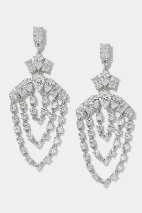 Stunning Swag Chandelier Earrings - Elegant and Eye-Catching Fashion Jewelry