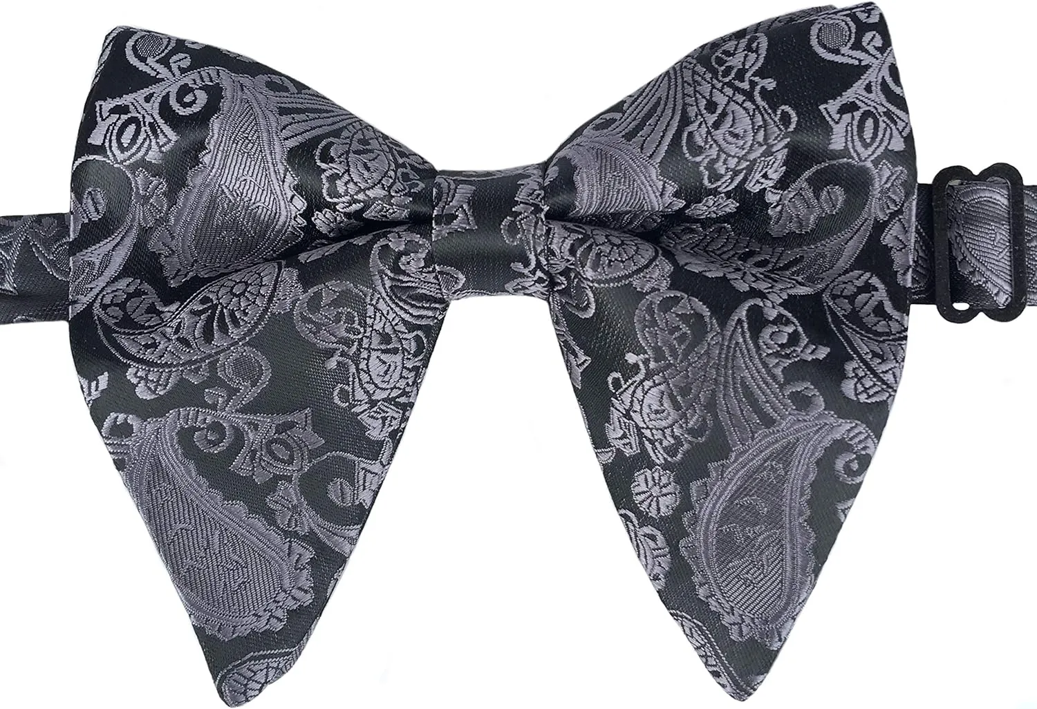 Justar Mens Pre-Tied Paisley Bowtie Oversized Tuxedo Bow Tie Hankie Cufflinks Set