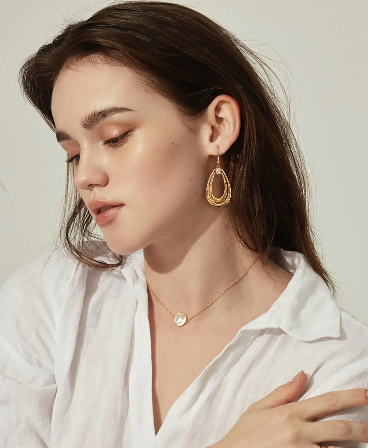 LILIE&WHITE Gold Dangle Earrings For Women With Rhinestone Drop Earrings Hypoallergenic Earrings Fashion Earrings Gift Earrings