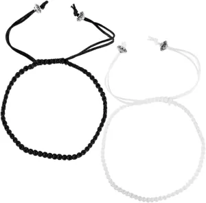 Pair of Couples Bracelets Braided Rope Wrist Jewelry Unique Design Fashionable for Couples