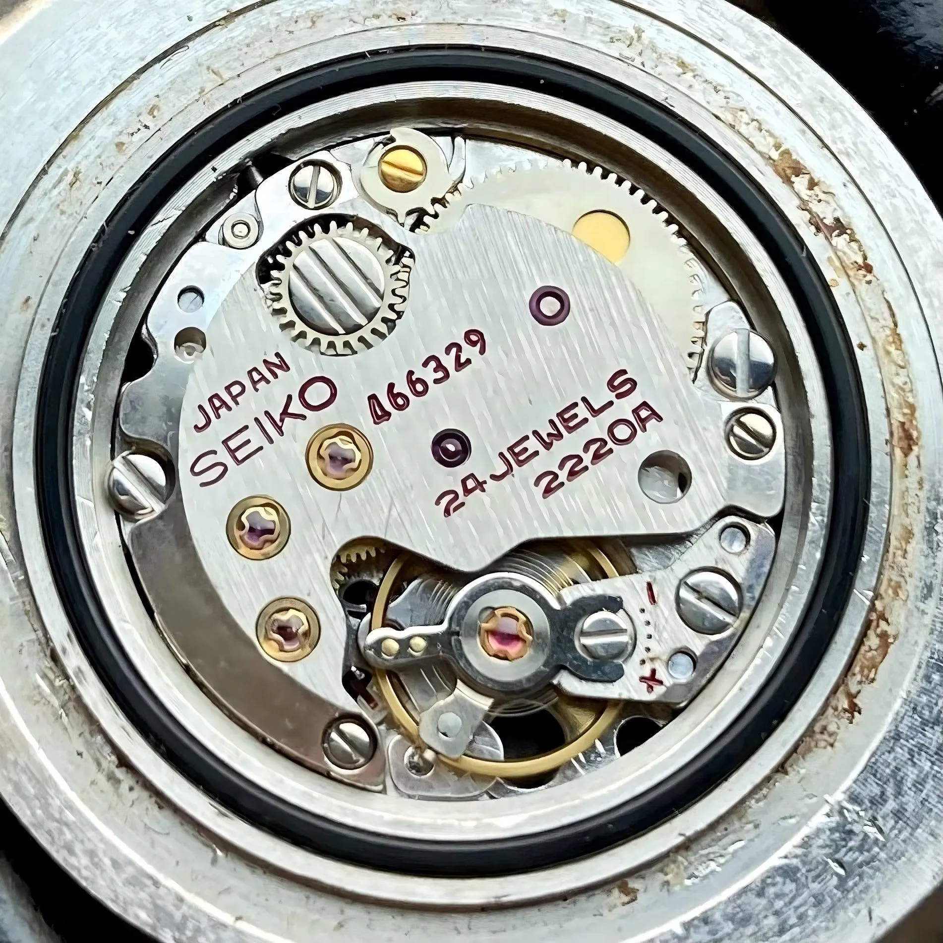 Seiko Watch Chariot Antique 1983 Manual Men's Vintage Watch Male 2220-0270