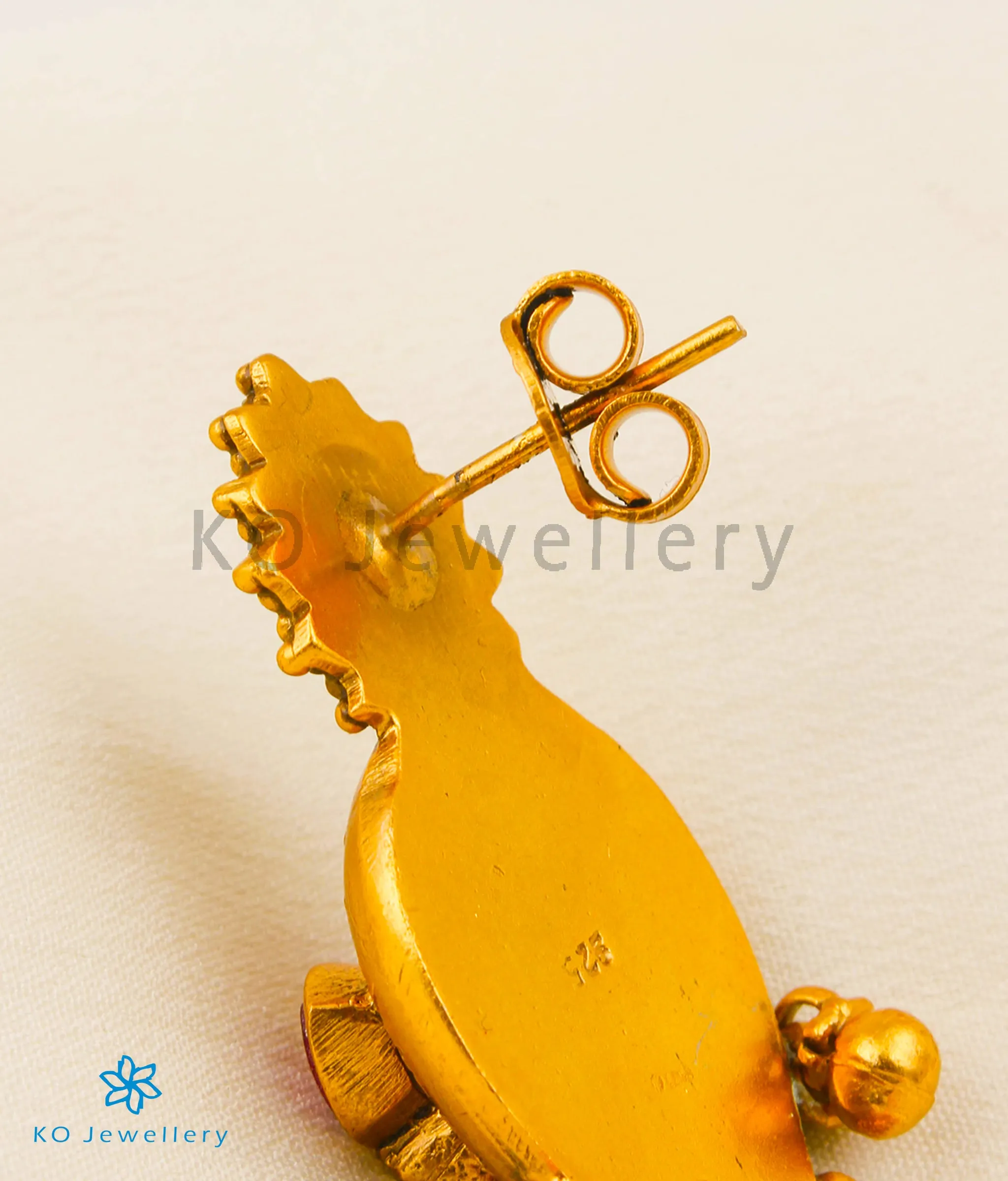 Silver Kundan Earrings