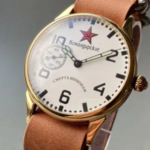 Soviet Wristwatch 2010s Manual Men's Round Type 42mm Vintage Watch Male