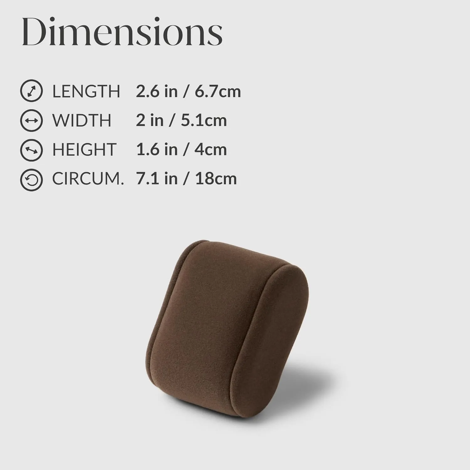 TAWBURY Bayswater Watch Box Pillows - Small | 17.8cm/7" Circumference | 50mm/2" Width | Compatible with Bayswater 6, 12 & 24 Slot Watch Boxes | Pack of 6 Pillows