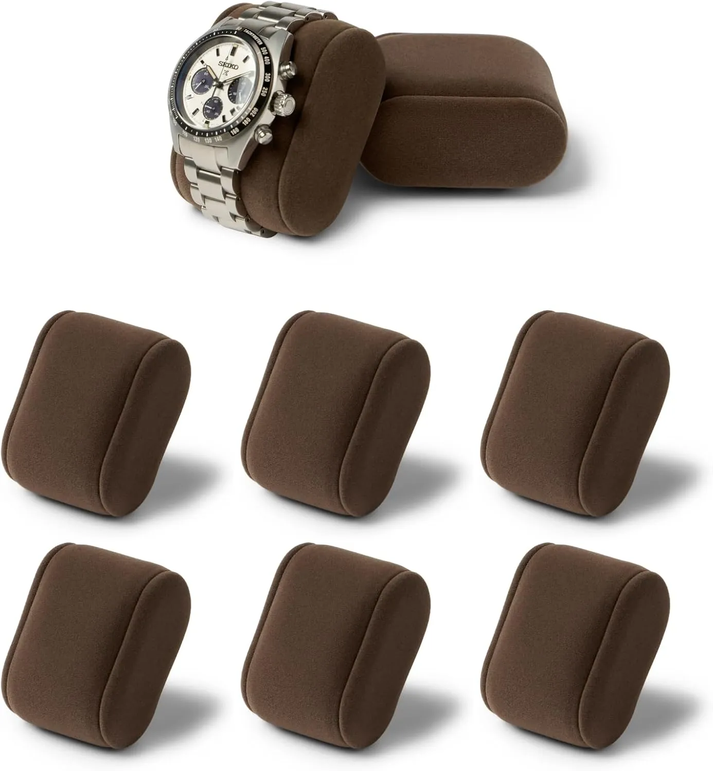 TAWBURY Bayswater Watch Box Pillows - Small | 17.8cm/7" Circumference | 50mm/2" Width | Compatible with Bayswater 6, 12 & 24 Slot Watch Boxes | Pack of 6 Pillows