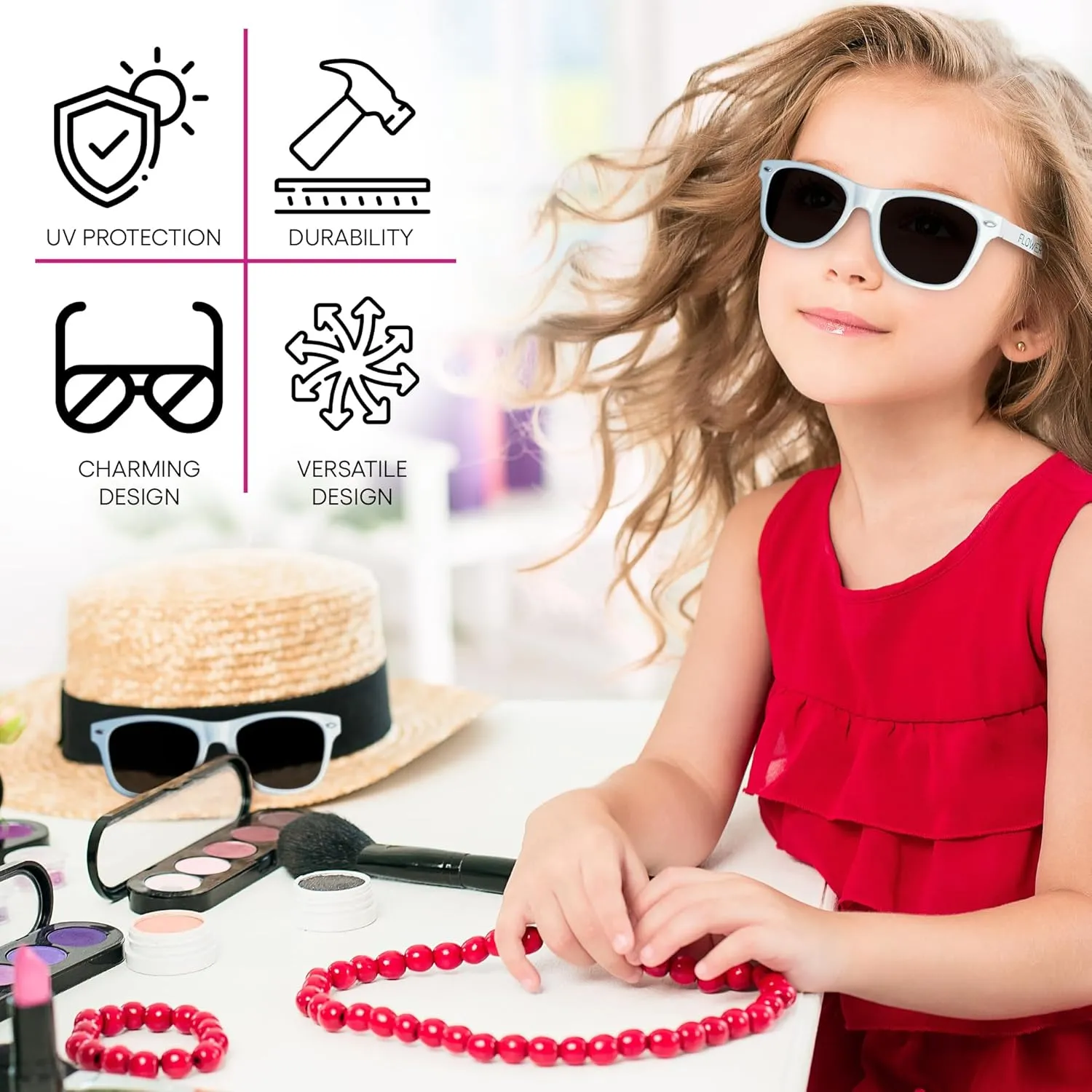 The Crafty Engineer Ring Bearer & Flower Girl Proposal Gifts - Chic Sunglasses for Little Boys & Girls, Perfect Ring Bearer (Black (Ring Security))