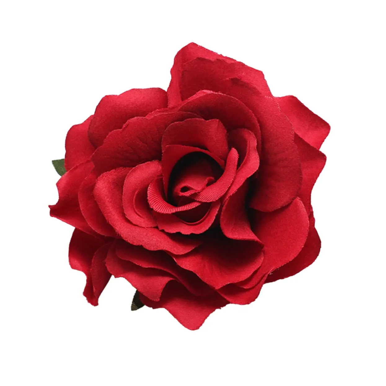 VALICLUD Rose Flower Hair Clip and Pin Alligator Clip with Brooch Back for Weddings Parties and Daily Wear Durable Cloth Floral Accessory for Easy Styling and Costume Matching