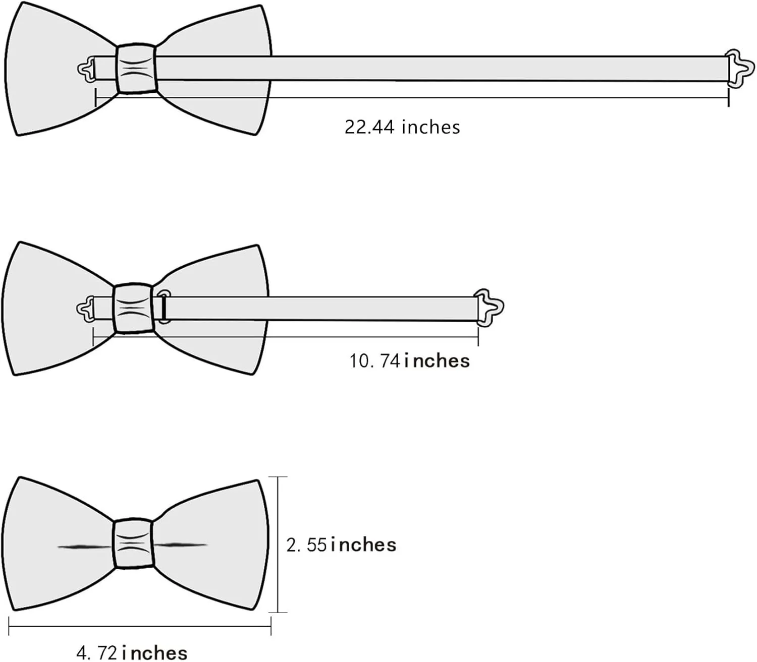 YOHOWA Paisley Striped Men Bow Tie Pre-Tied Formal Adjustable Colorful Bowties Handkerchief Cufflinks Set Wedding Party